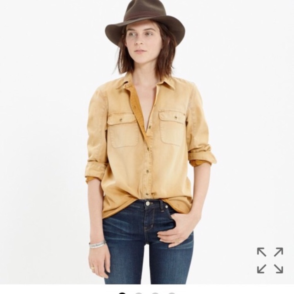 NWT Madewell tomboy faded workshirt button down